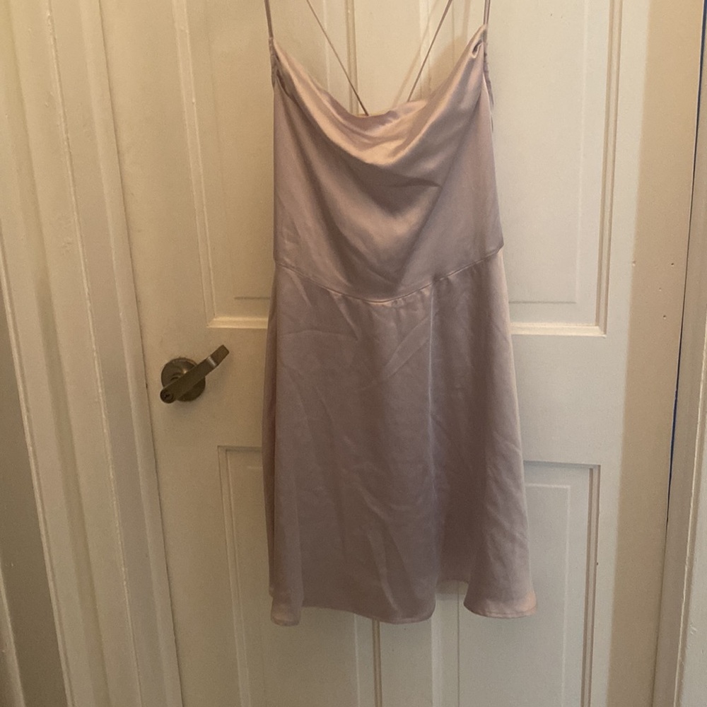 DRESS: Prom dress Satin lilac frost dress